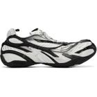 Balenciaga White & Black Soleless Sneakers