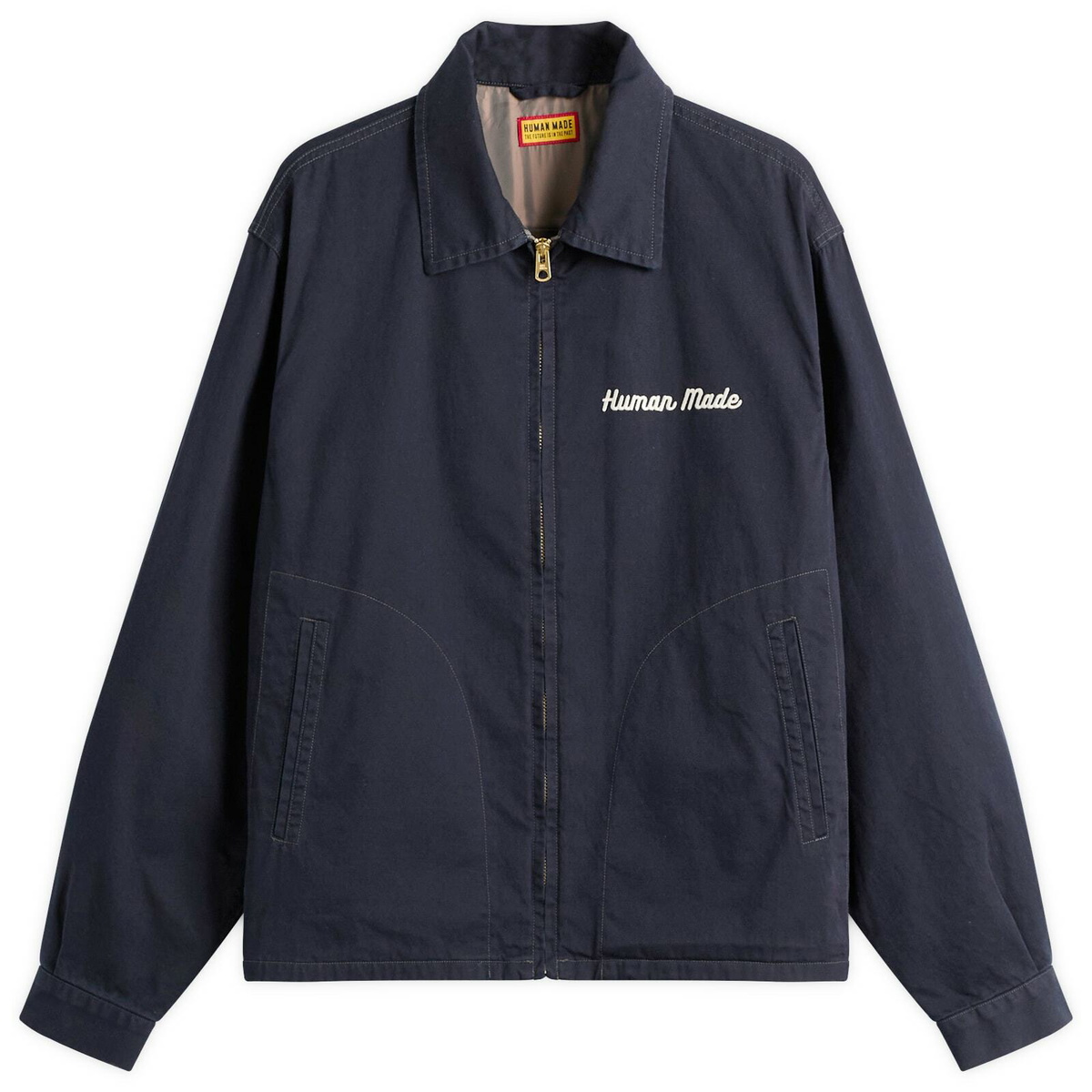 Human Made Men's Garment Dyed Coverall Jacket in Navy Human Made