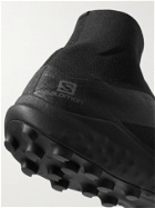 SALOMON - S/LAB Cross Rubber-Trimmed Coated-Mesh Running Sneakers - Black
