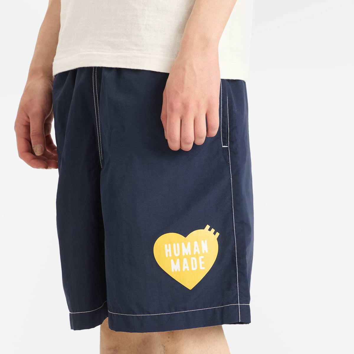 Human Made Men's Heart Swim Shorts in Navy