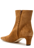 Staud Wally Suede Ankle Boots Tan