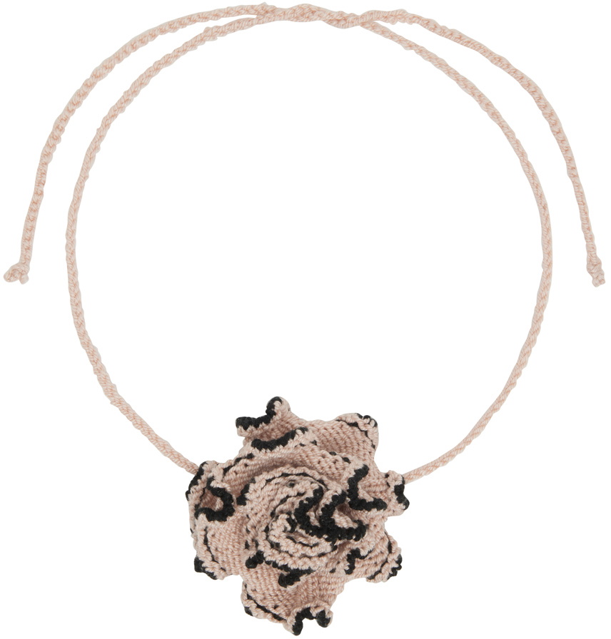 nastyamasha SSENSE Exclusive Beige Knit Choker