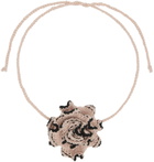 nastyamasha SSENSE Exclusive Beige Knit Choker