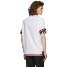 Gucci White Retro Logo Patch Bowling Shirt