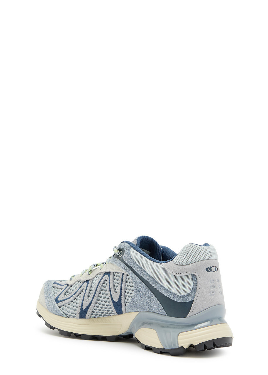 Salomon Xt-whisper Embroidery Panelled Mesh-knit Sneakers Blue