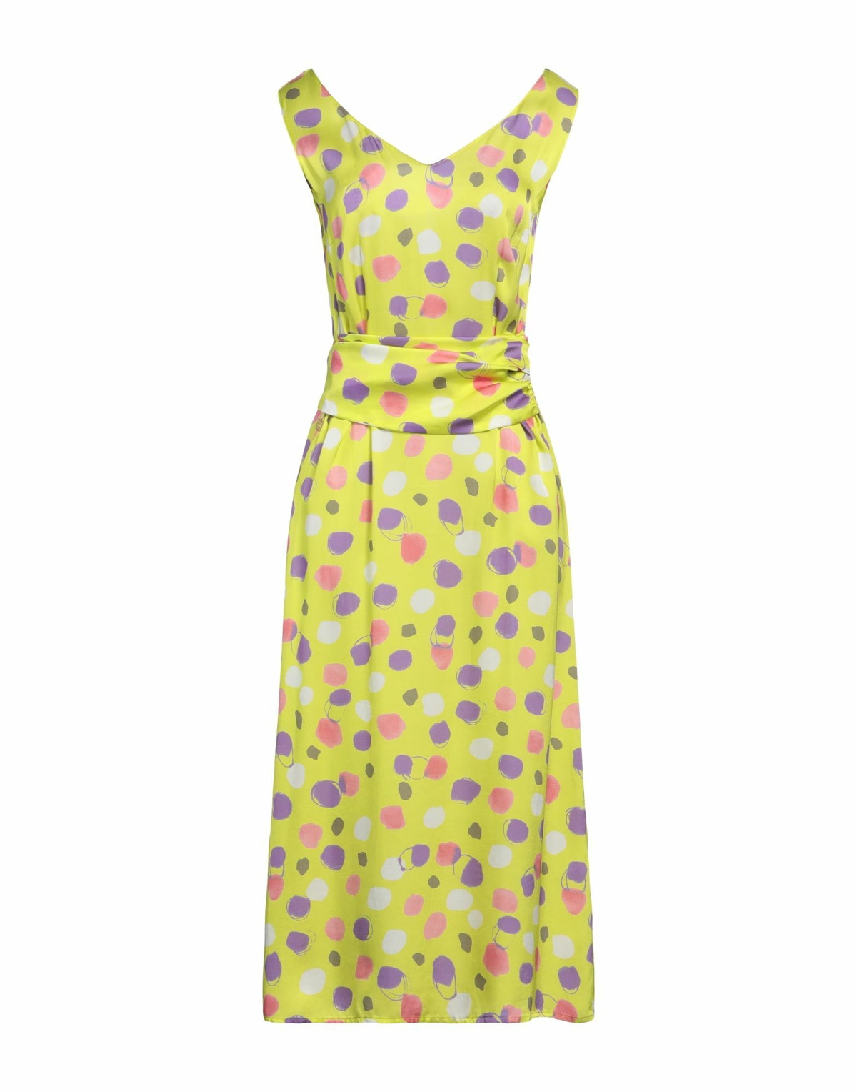 Manila Grace Womens Midi dress Lime in Green