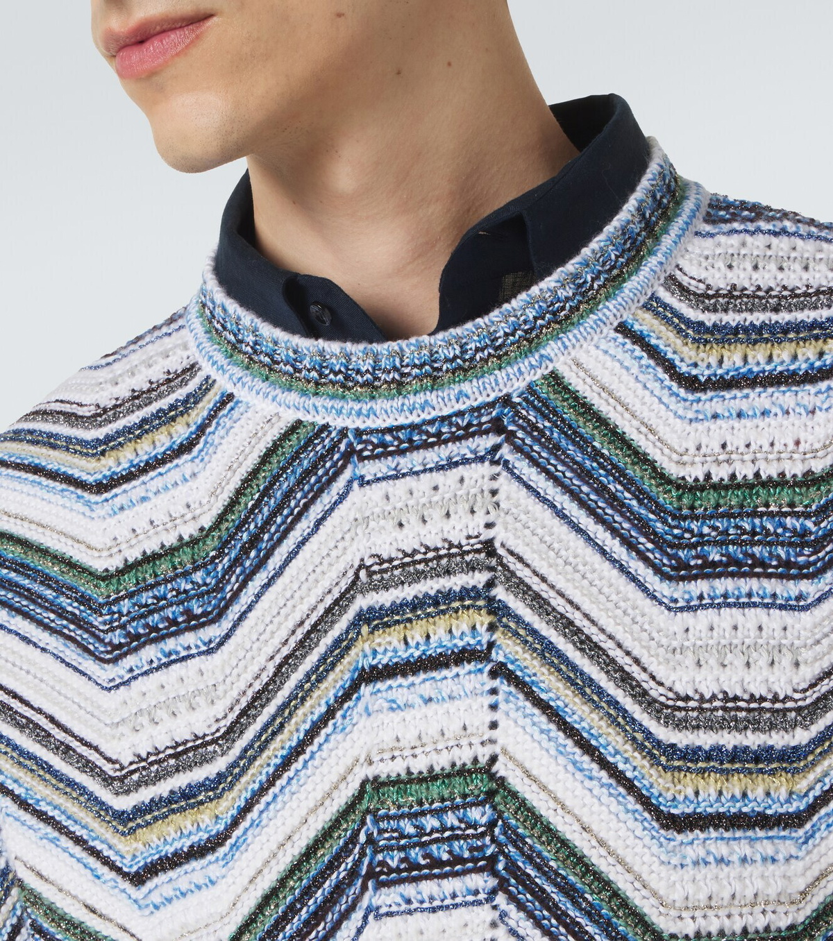 Missoni Wave wool and cotton-blend sweater