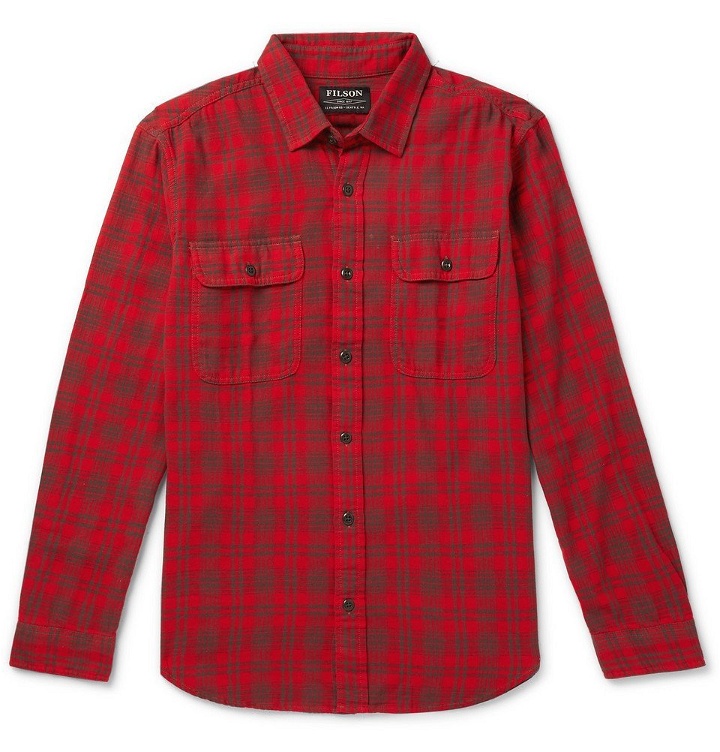 Photo: Filson - Scout Checked Cotton-Flannel Shirt - Red