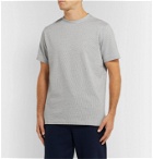 Hamilton and Hare - Pinstriped Cotton-Jersey T-Shirt - Gray