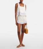 Montce Lace-trimmed cotton shorts