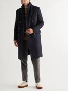 Officine Generale - Andre Double-Breasted Wool-Twill Coat - Blue