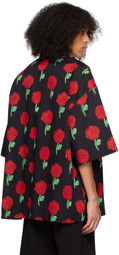 Versace Jeans Couture Black Roses Shirt