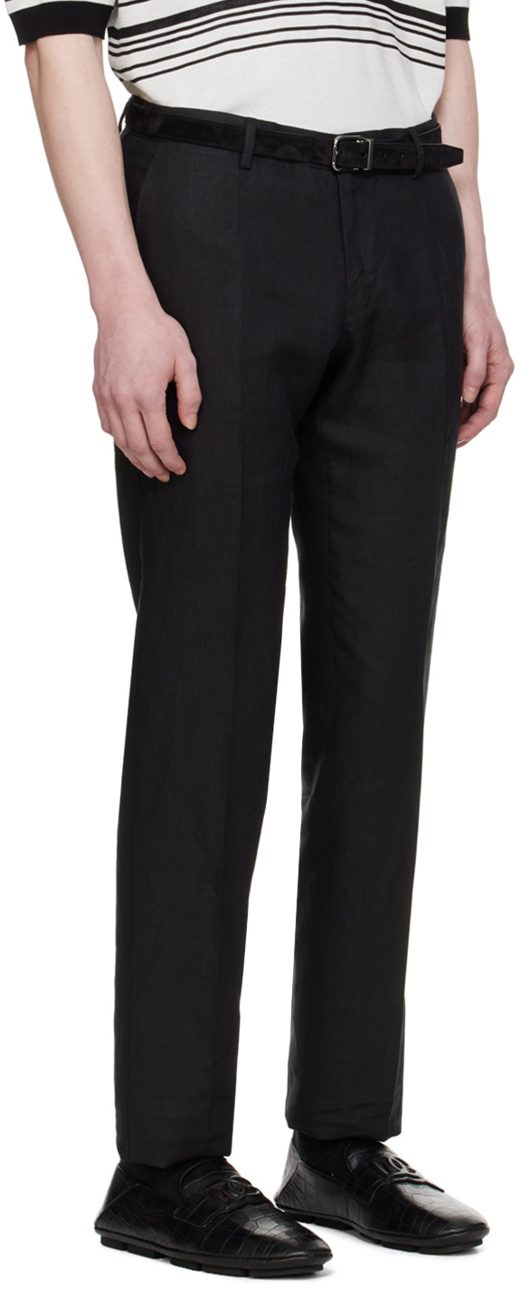 Dolce&Gabbana Black Creased Trousers