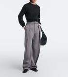Lemaire Belted twill wide-leg pants