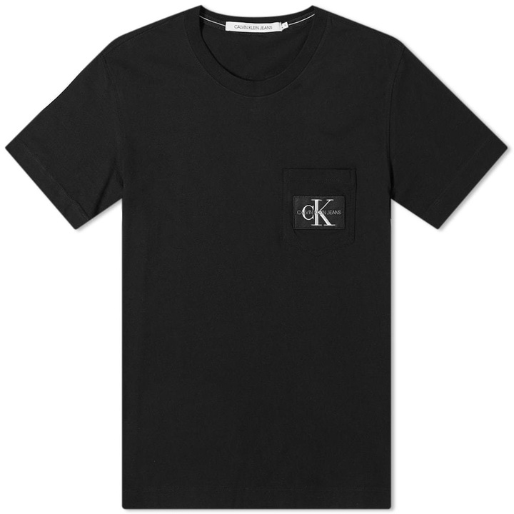 Photo: Calvin Klein Monogram Badge Pocket Tee