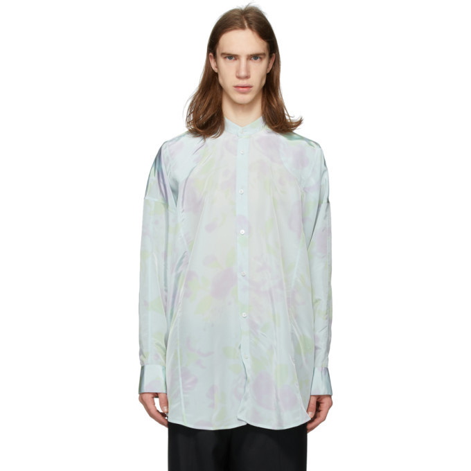 Photo: Jil Sander Blue Acid Flower Akron Shirt