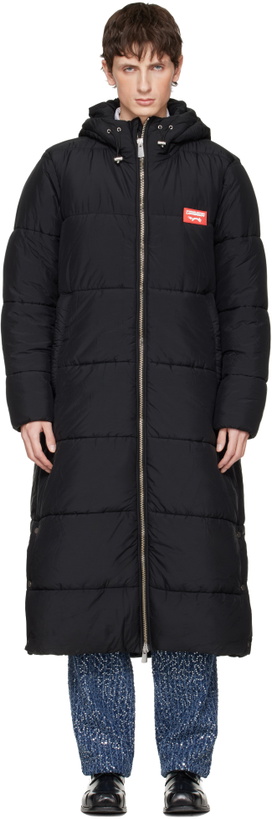 Photo: Charles Jeffrey LOVERBOY Black Long Bunny Puffer Coat