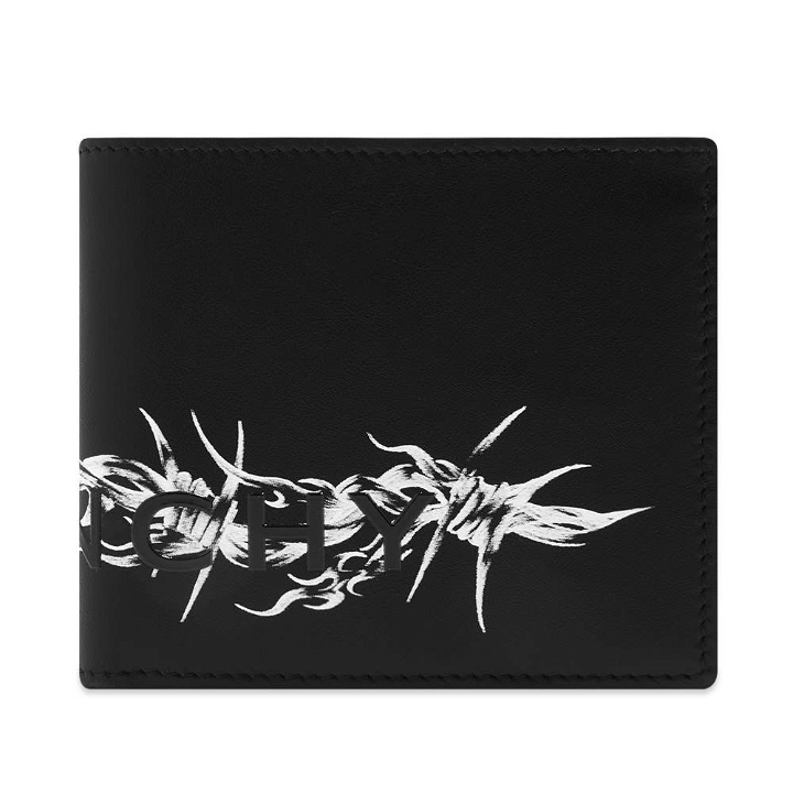 Photo: Givenchy Barbed Wire Logo Billfold Wallet