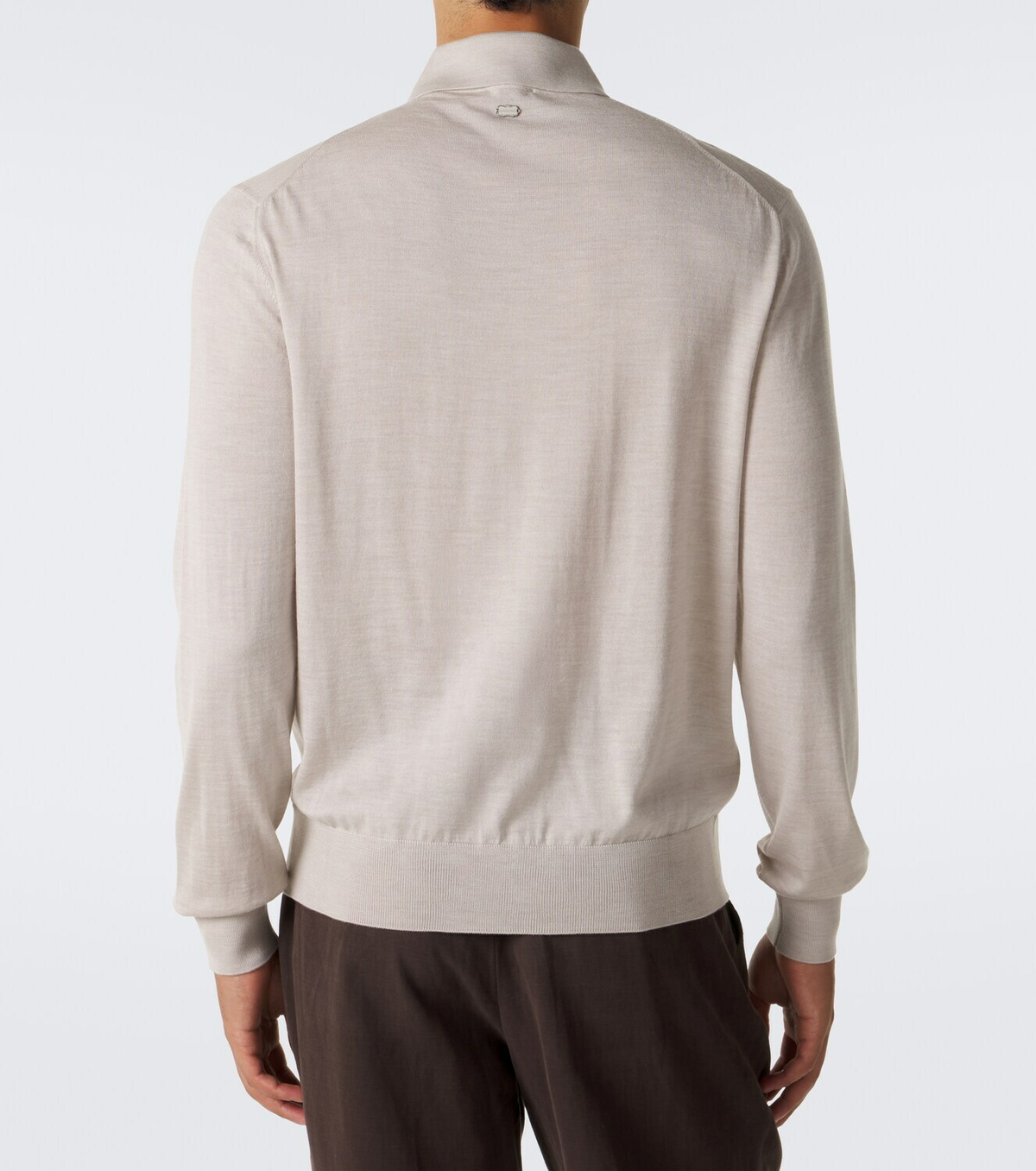 Agnona Wool, silk and cashmere polo sweater
