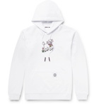 McQ Alexander McQueen - Printed Fleece-Back Cotton-Jersey Hoodie - White