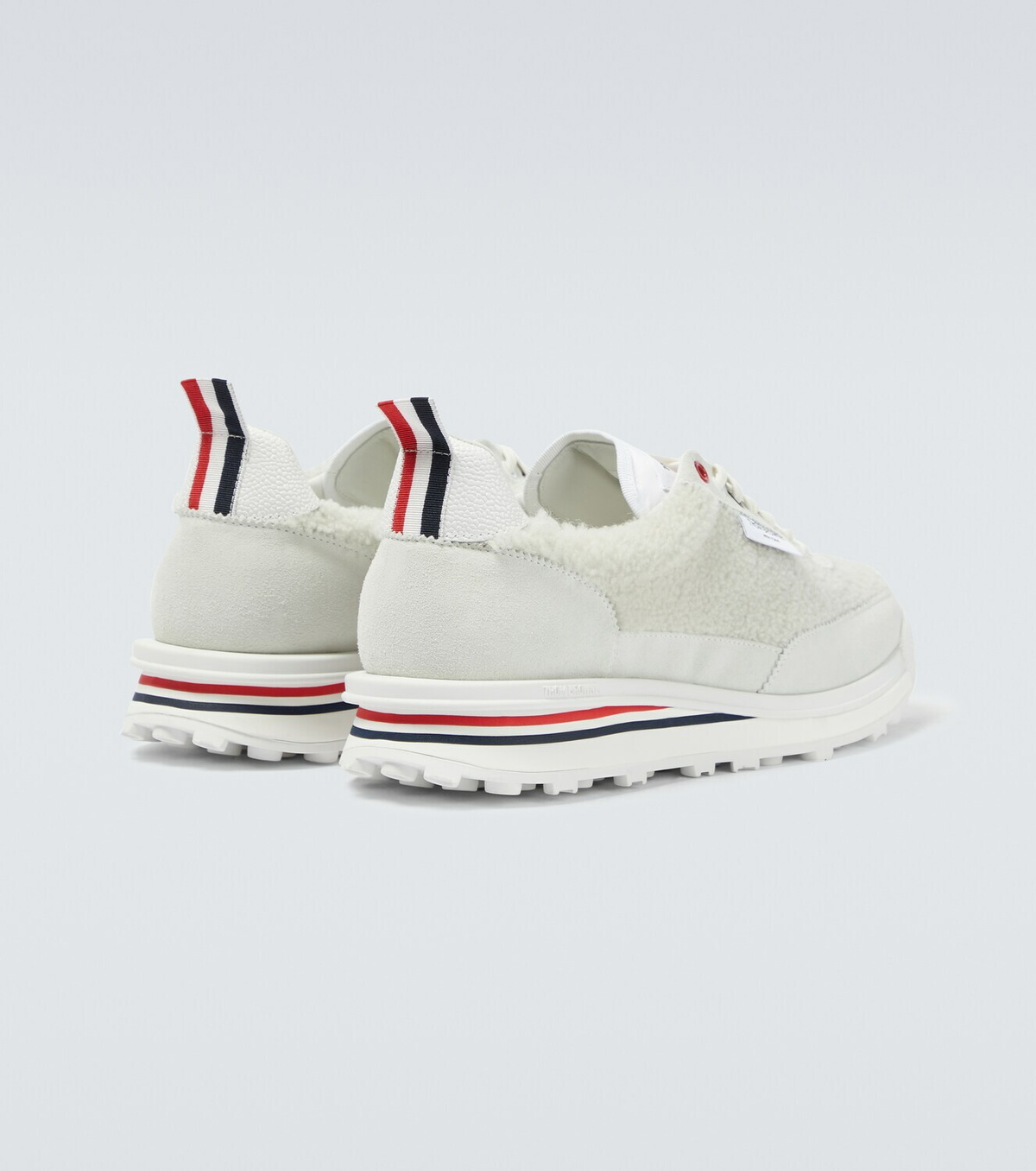 Thom Browne Tech Runner suede and shearling sneakers Thom Browne