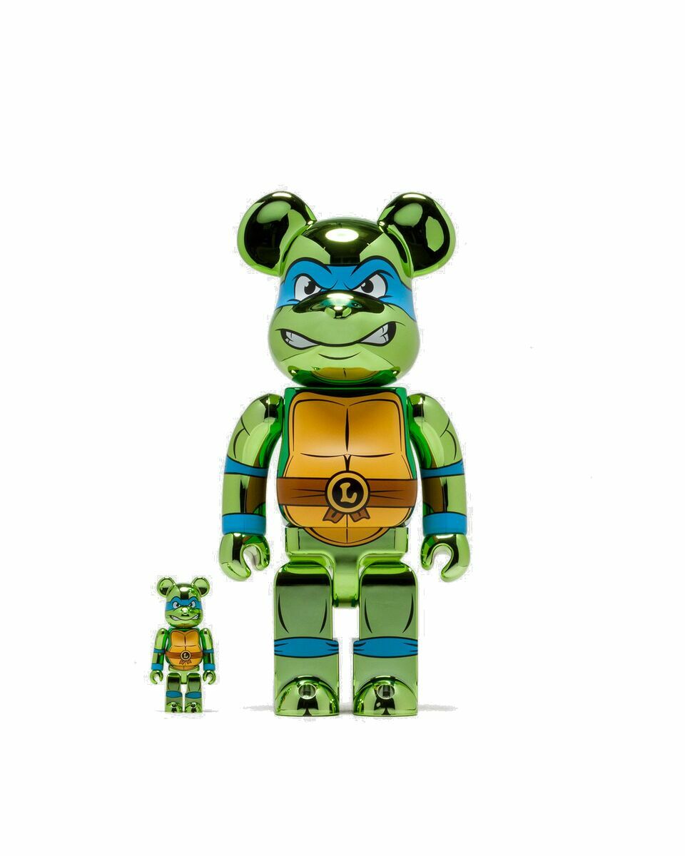 Photo: Medicom Bearbrick 100% 400% Tmnt Leonardo Chrome Green - Mens - Toys