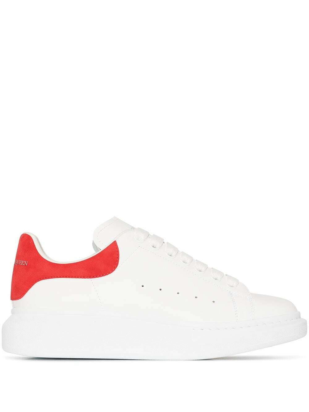 Alexander McQueen Men's Double Heel Tab Wedge Sole Sneakers in White/Pop  Yellow/Navy Alexander McQueen