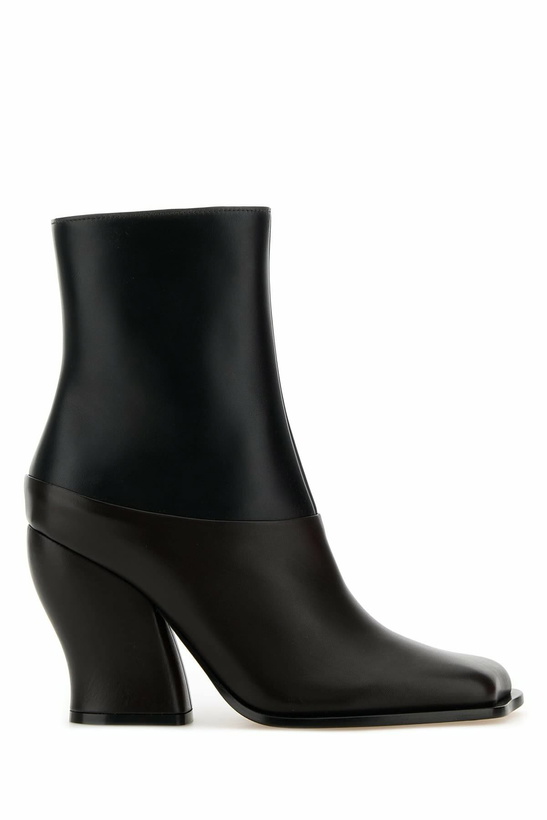 Photo: Loewe Two-tone Leather Onda Ankle Boots