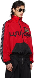 LU'U DAN Red & Black Shell Jacket