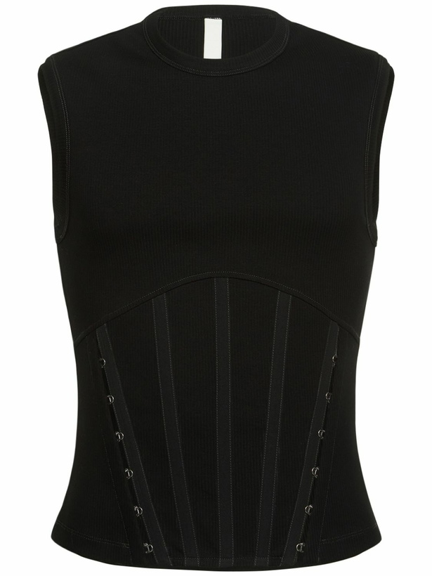Photo: DION LEE Split Hem Organic Cotton Corset