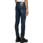 Dsquared2 Blue Zlatan Ibrahimović Edition Icon Talent Skater Jeans