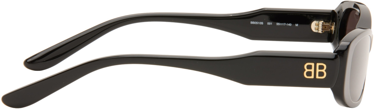 Balenciaga Black Rectangular Sunglasses