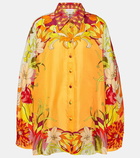 Camilla Floral silk shirt