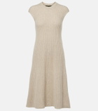 Loro Piana Ribbed-knit cashmere midi dress