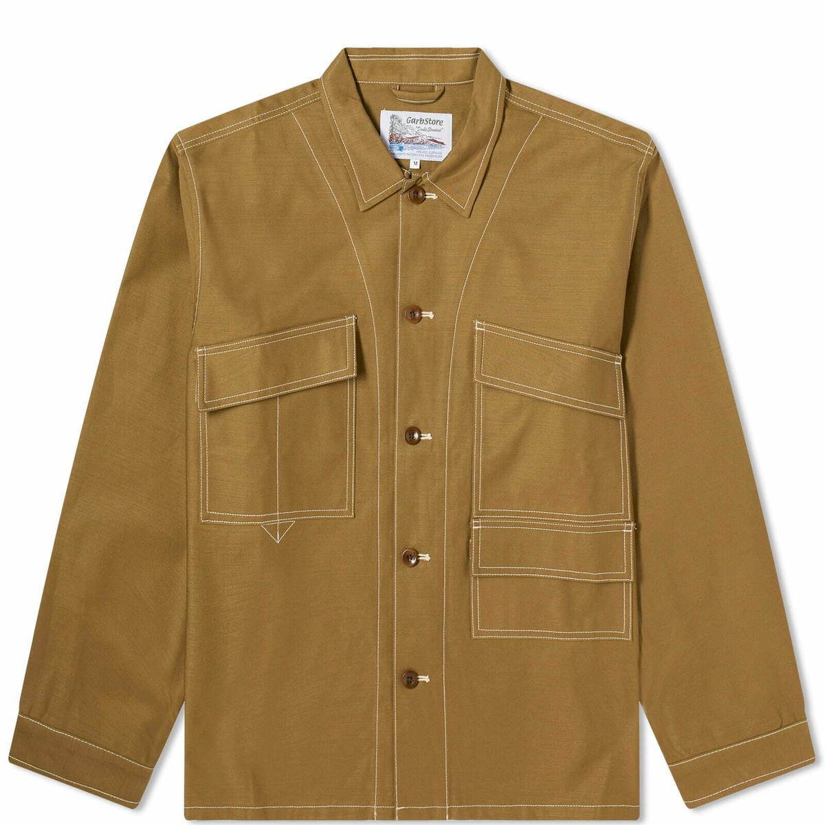 Garbstore Men's Manager Overshirt in Khaki