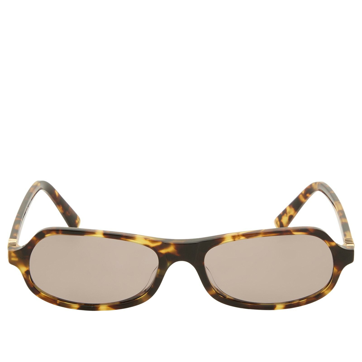 Miu Miu Eyewear B10SU Sunglasses in Honey Havana/Light Purple Brown 