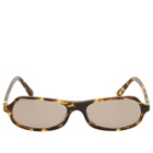 Miu Miu Eyewear B10SU Sunglasses in Honey Havana/Light Purple Brown 
