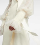 Danielle Frankel Mae embellished silk and wool coat