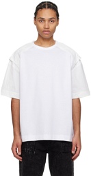 Juun.J White Paneled T-Shirt