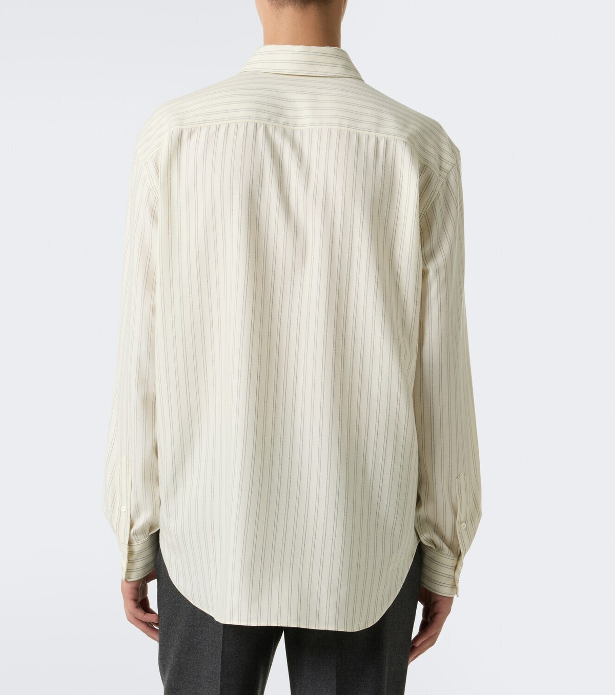 The Row Uday striped cotton poplin shirt