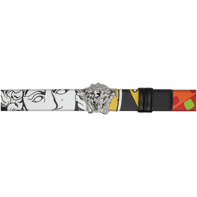 Photo: Versace Multicolor Collage Medusa Belt