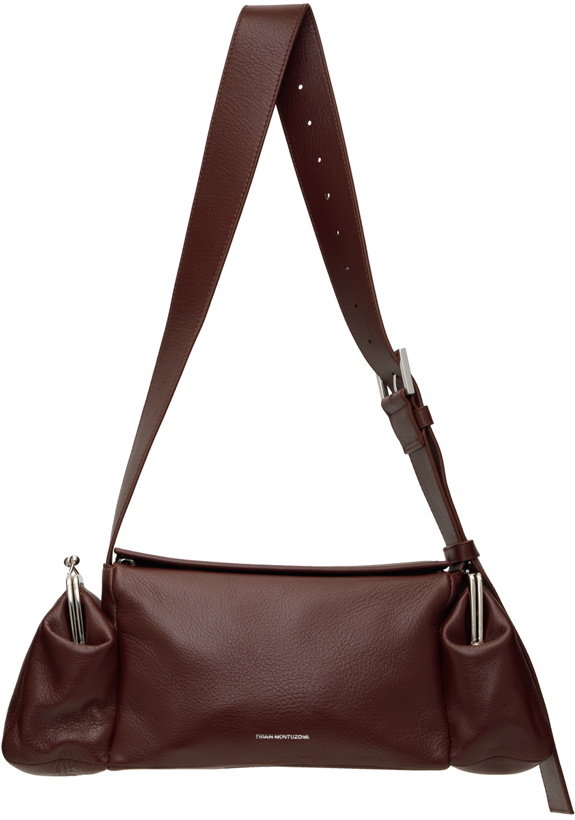 Photo: FIDAN NOVRUZOVA Burgundy Lala Leather Bag