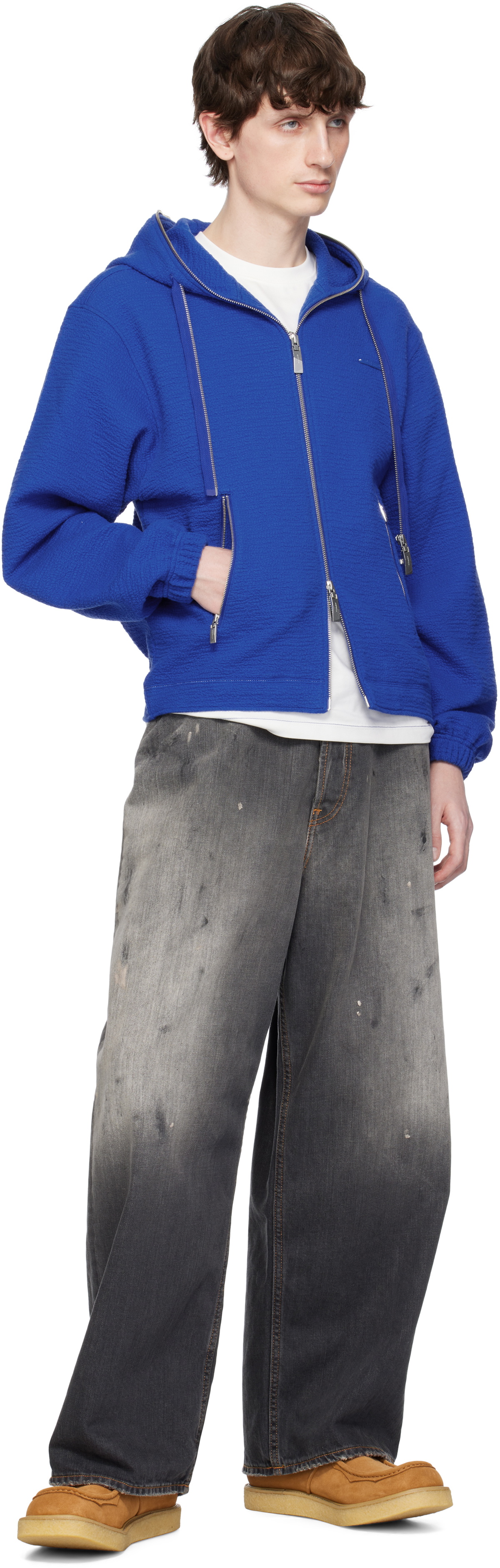 ADER error Blue Realce Product. 31 Zip-Up Hoodie ADER error