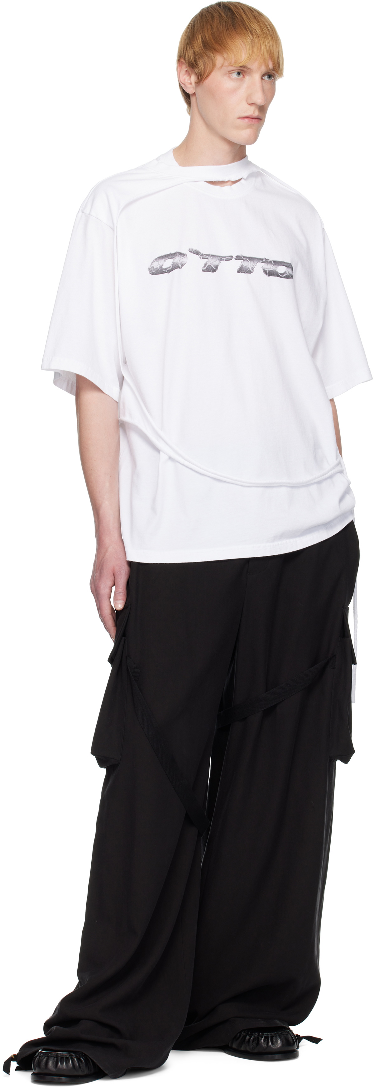 Ottolinger White Oversized Flap T-shirt Ottolinger