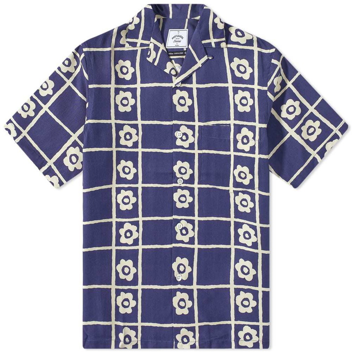 Photo: Portuguese Flannel Square Flower Vacation Shirt