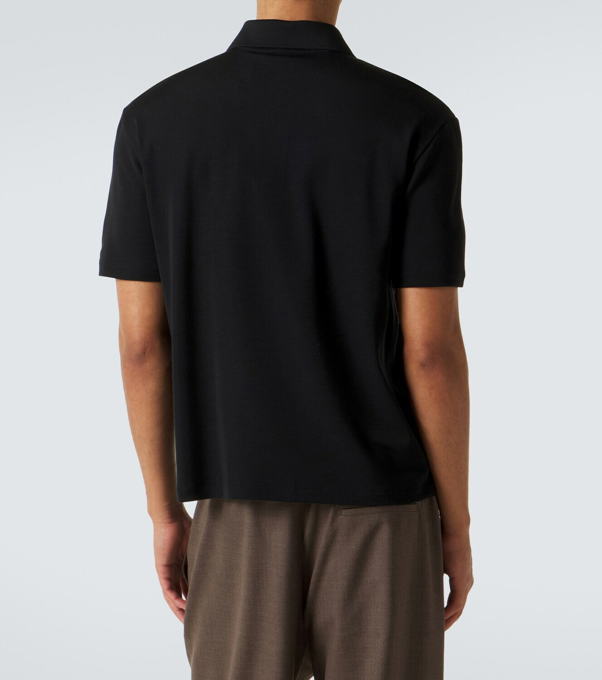 The Row Mistral wool and silk polo shirt
