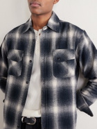 3sixteen - Checked Cotton-Flannel Shirt - Black