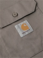 Carhartt WIP - Master Logo-Appliquéd Twill Shirt - Gray