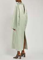 Calvin Klein Alba Satin Midi Dress Silver
