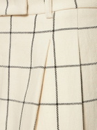 ROCHAS Macro Check Canvas Wide Pants
